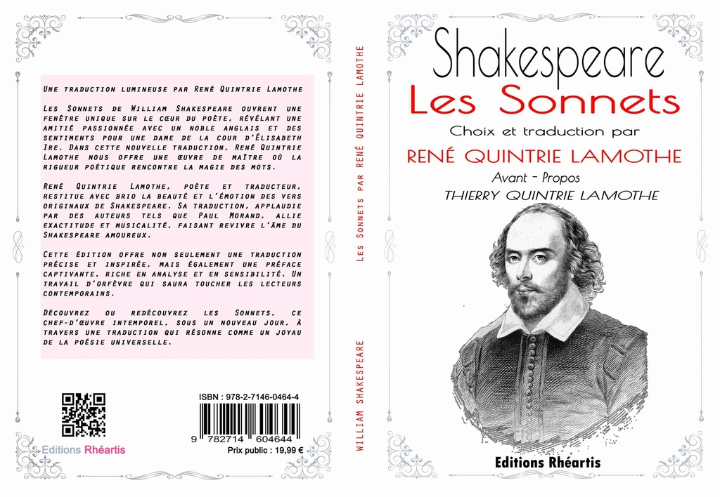 William SHAKESPEARE - Sonnets traduits par René QUINTRIE LAMOTHE